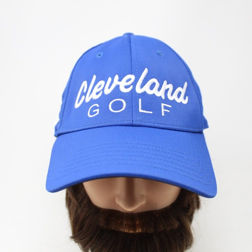 Cleveland Golf Hat Adult Adjustable Blue Nylon/Spandex Golfing Baseball‎ Cap